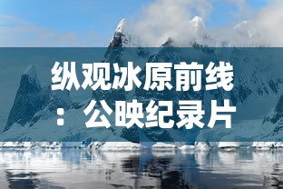 纵观冰原前线：公映纪录片《企鹅卧底的中文版》穿越南极冰川，揭秘企鹅生存秘境